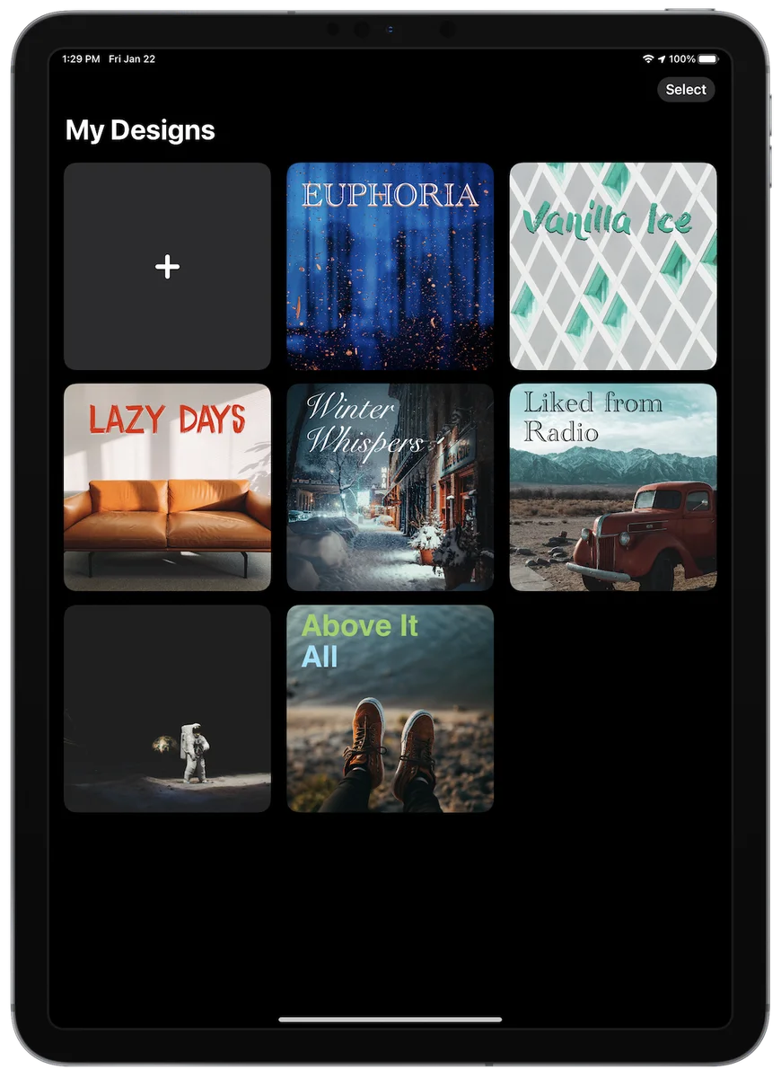 iPad Library View