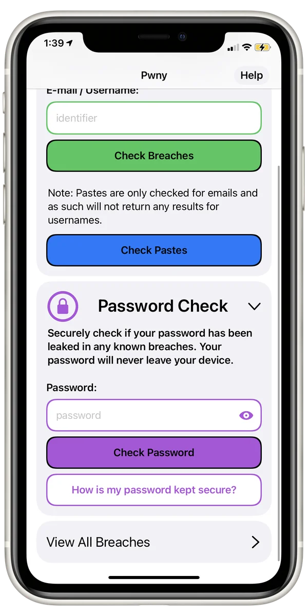 Password Check Flow